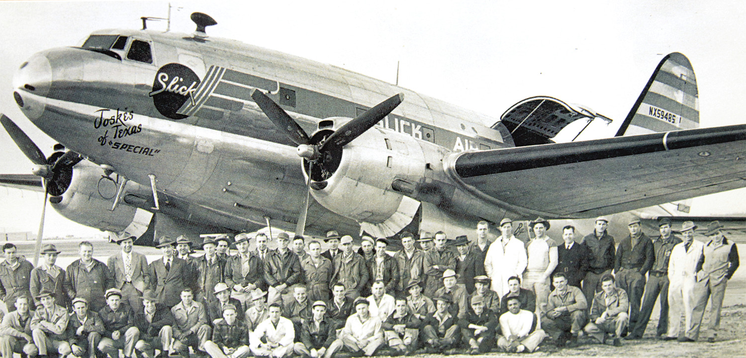 slick airways The two that did survive were slick airways, which was founded by earl f slick in january 1946, and flying tiger when it began service, slick operated a fleet of 10 curtiss c-46e aircraft by the end of the 1940s, the company had become the country's most successful all air freight operator. slick airways The two that did survive were slick airways, which was founded by earl f slick in january 1946, and flying tiger when it began service, slick operated a fleet of 10 curtiss c-46e aircraft by the end of the 1940s, the company had become the country's most successful all air freight operator.